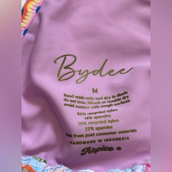 Colorful Patterned Bikini Top - Picture 3 of 5